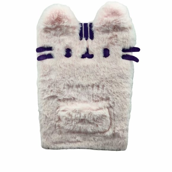 Pusheen The Cat Girls 2020 Pink Fuzzy Plush Writing Notebook Journal Diary - Picture 1 of 12